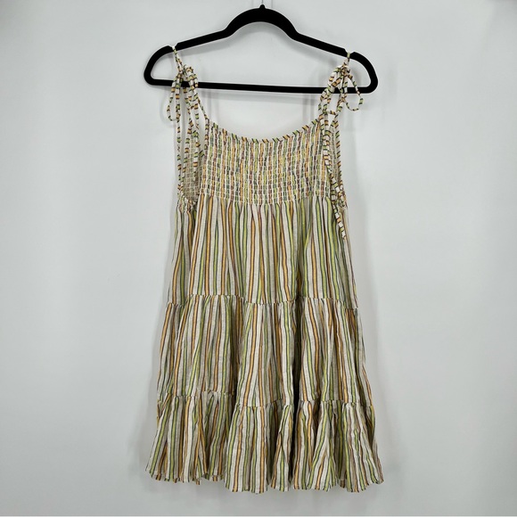 SOLID & STRIPED Dresses & Skirts - Solid & Striped The Parker Mini Dress Stripe Linen Size XS Swing Sundress